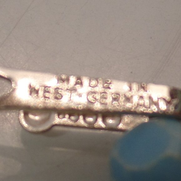 Hook Stamped Made in West Germany Multistrand Necklace (4) Adj 16" Blues - Picture 10 of 10